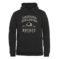 Colorado Avalanche Black Camo Stack Fleece Pullover Hoodie