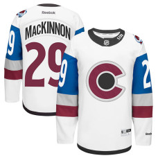 Colorado Avalanche Nathan MacKinnon #19 White Stadium Series With Jersey 2022 Stanley Cup Champions Patch