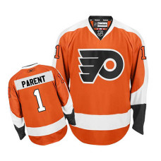 Philadelphia Flyers Bernie Parent #1 Orange Home Jersey