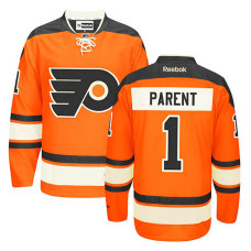 Philadelphia Flyers Bernie Parent #1 Orange Alternate Jersey