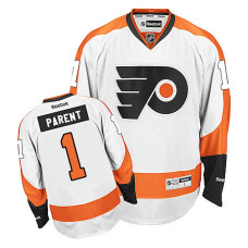 Philadelphia Flyers Bernie Parent #1 White Away Jersey