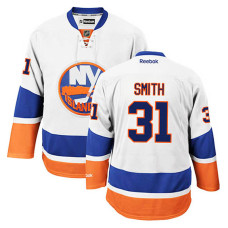 New York Islanders Billy Smith #31 White Away Jersey