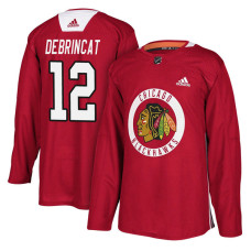 Chicago Blackhawks #12 Alex DeBrincat Red Practice Jersey