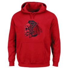 Chicago Blackhawks Red Red Skull Authentic Hoodie