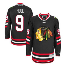 Chicago Blackhawks Bobby Hull #9 Black 2014 Stadium Series Jersey