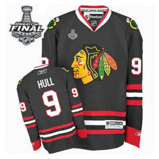 Chicago Blackhawks Bobby Hull #9 Black 2015 Stanley Cup Alternate Jersey