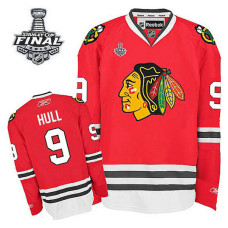 Youth Chicago Blackhawks Bobby Hull #9 Red 2015 Stanley Cup Home Jersey