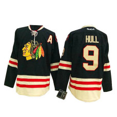 Chicago Blackhawks Bobby Hull #9 Black 2015 Winter Classic Jersey