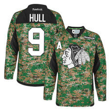 Chicago Blackhawks Bobby Hull #9 Camo Veteran's Day Jersey