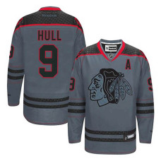 Chicago Blackhawks Bobby Hull #9 Charcoal Cross Check Fashion Jersey