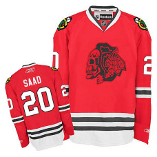 Youth Chicago Blackhawks Brandon Saad #20 Red Red Skull Jersey