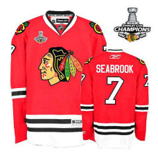 Chicago Blackhawks Brent Seabrook #7 Red 2013 Stanley Cup Jersey