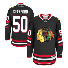 Chicago Blackhawks Corey Crawford #50 Black 2014 Stadium Series Jersey