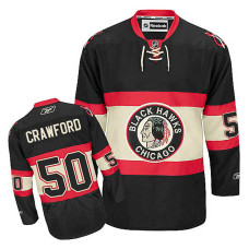 Youth Chicago Blackhawks Corey Crawford #50 Black Alternate Jersey