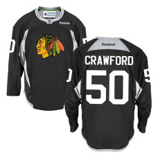 Chicago Blackhawks Corey Crawford #50 Black Practice Jersey