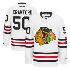 Chicago Blackhawks Corey Crawford #50 White 2015 Winter Classic Jersey