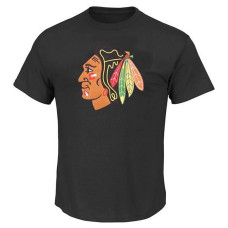 Chicago Blackhawks Black Design Your Own Short Sleeve Crew Neck T-Shirt