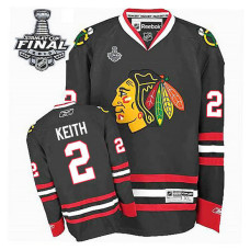 Chicago Blackhawks Duncan Keith #2 Black 2015 Stanley Cup Alternate Jersey