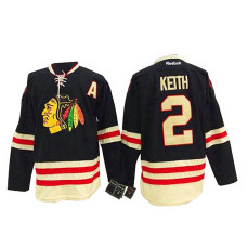 Chicago Blackhawks Duncan Keith #2 Black 2015 Winter Classic Jersey