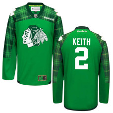 Chicago Blackhawks Duncan Keith #2 Green St. Patrick's Day Jersey