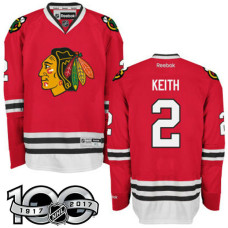 Chicago Blackhawks #2 Duncan Keith Red 100 Greatest Player Jersey