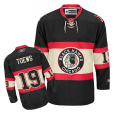 Youth Chicago Blackhawks Jonathan Toews #19 Black Alternate Jersey