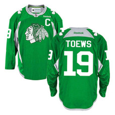 Chicago Blackhawks Jonathan Toews #19 Green Practice Jersey