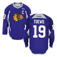 Chicago Blackhawks Jonathan Toews #19 Purple Practice Jersey