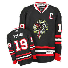 Chicago Blackhawks Jonathan Toews #19 Black Black Skull Premier Jersey