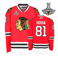 Chicago Blackhawks Marian Hossa #81 Red 2013 Stanley Cup Jersey