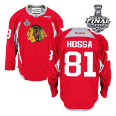 Chicago Blackhawks Marian Hossa #81 Red 2015 Stanley Cup Practice Jersey