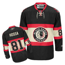 Women's Chicago Blackhawks Marian Hossa #81 Black Alternate Jersey