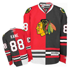 Chicago Blackhawks Patrick Kane #88 Red/Black Split Fashion Jersey