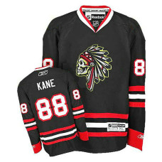 Chicago Blackhawks Patrick Kane #88 Black Black Skull Premier Jersey