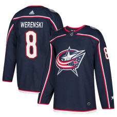 Columbus Blue Jackets #8 Zach Werenski Navy Home Jersey