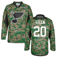 St. Louis Blues Alexander Steen #20 Camo Veteran's Day Jersey