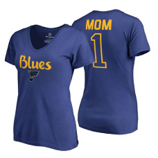 St. Louis Blues 2018 Fanatics Mother's Day Number 1 Mom T-Shirt Royal