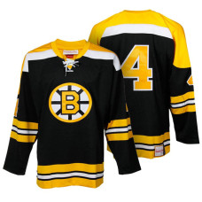 Boston Bruins #4 Bobby Orr Black Throwback Premier Jersey