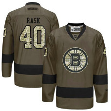 Boston Bruins Tuukka Rask #40 Green Camo Player Jersey