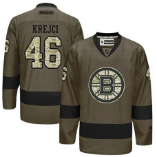 Boston Bruins David Krejci #46 Green Camo Player Jersey