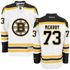 Boston Bruins #73 Charlie McAvoy White Hockey Away Premier Jersey