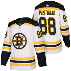 Boston Bruins #88 David Pastrnak White 2018 Season Authentic Team Away Jersey