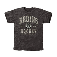 Boston Bruins Black Camo Stack Tri-Blend T-Shirt