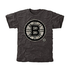 Boston Bruins Black Rink Warrior Tri-Blend T-Shirt