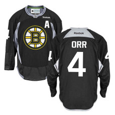 Boston Bruins Bobby Orr #4 Black Practice Jersey