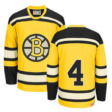 Boston Bruins Bobby Orr #4 Gold Throwback Jersey