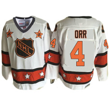 Boston Bruins #4 Bobby Orr White 1981 ALL Star Throwback Jersey