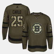 Boston Bruins #25 Camo Salute To Service Brandon Carlo Jersey