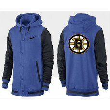 Boston Bruins Blue/Black Join In The Club Button Up Varsity Jacket