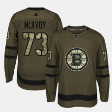 Boston Bruins #73 Camo Salute To Service Charlie McAvoy Jersey